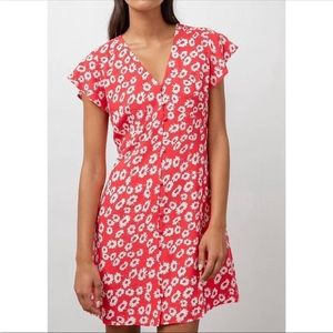 Rails Helena Dress Sz Small Cardinal Daisy Red